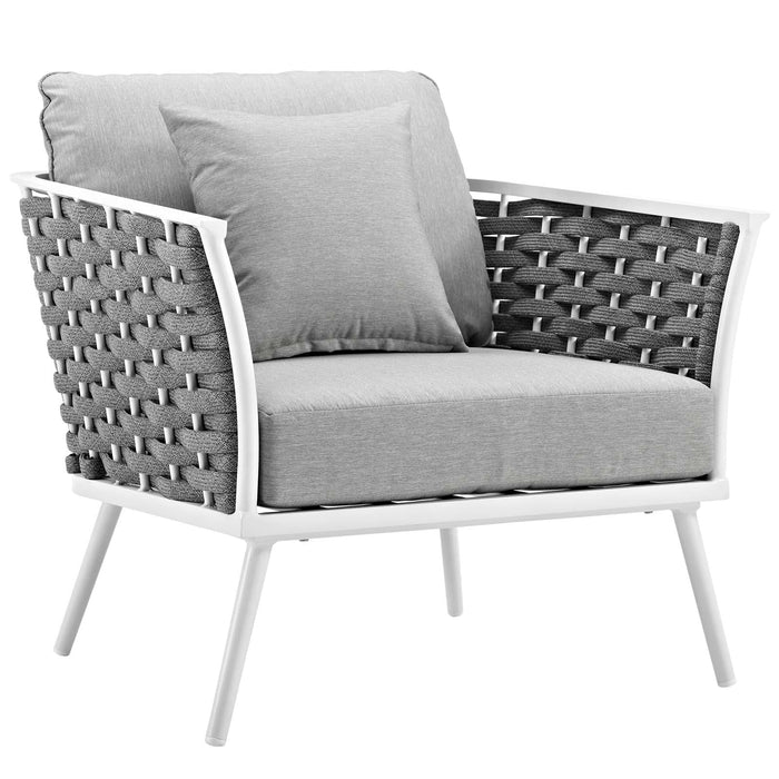 Stance Outdoor Patio Aluminum Armchair | Bohemian Home Decor