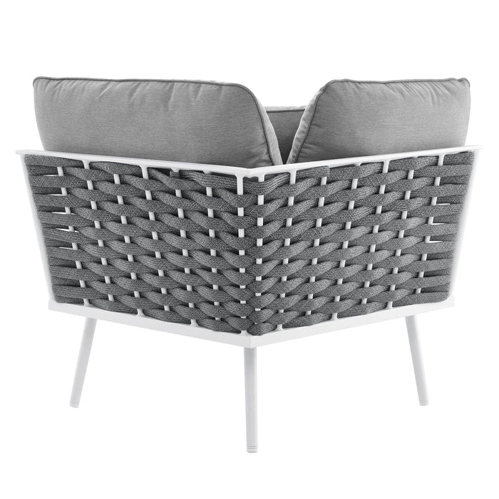 Stance Outdoor Patio Aluminum Corner Chair | Bohemian Home Decor