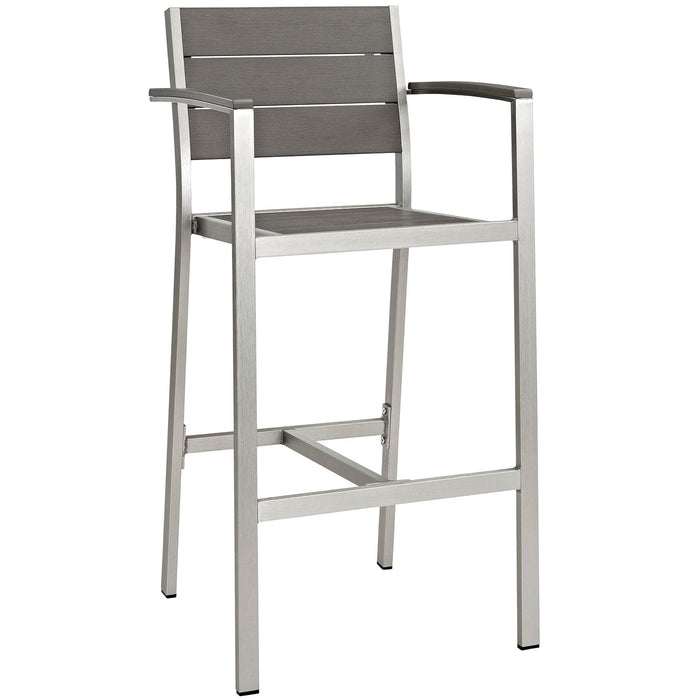 Shore Outdoor Patio Aluminum Bar Stool | Bohemian Home Decor