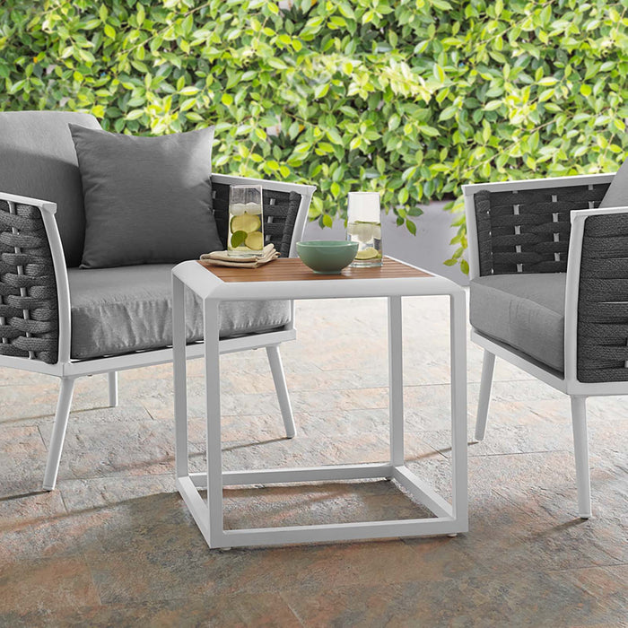 Stance Outdoor Patio Aluminum Side Table | Bohemian Home Decor