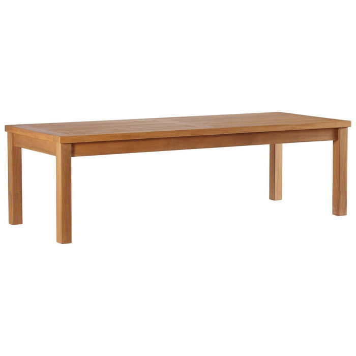 Upland Outdoor Patio Teak Wood Coffee Table | Bohemian Home Decor