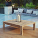 Upland Outdoor Patio Wood Coffee Table | Bohemian Home Decor