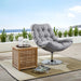 Brighton Wicker Rattan Outdoor Patio Swivel Lounge Chair | Bohemian Home Decor