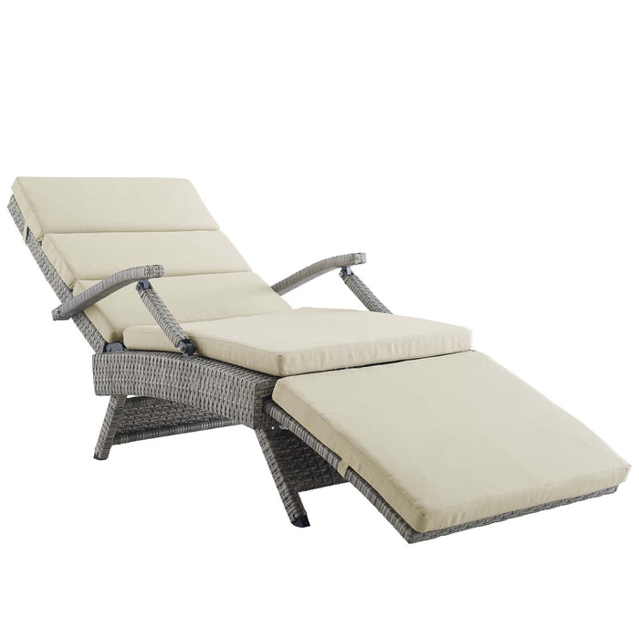 Envisage Chaise Outdoor Patio Wicker Rattan Lounge Chair | Bohemian Home Decor