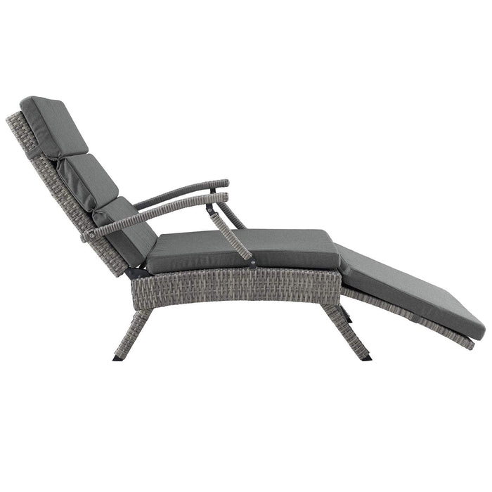 Envisage Chaise Outdoor Patio Wicker Rattan Lounge Chair | Bohemian Home Decor