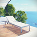 Shore Outdoor Patio Aluminum Mesh Chaise | Bohemian Home Decor
