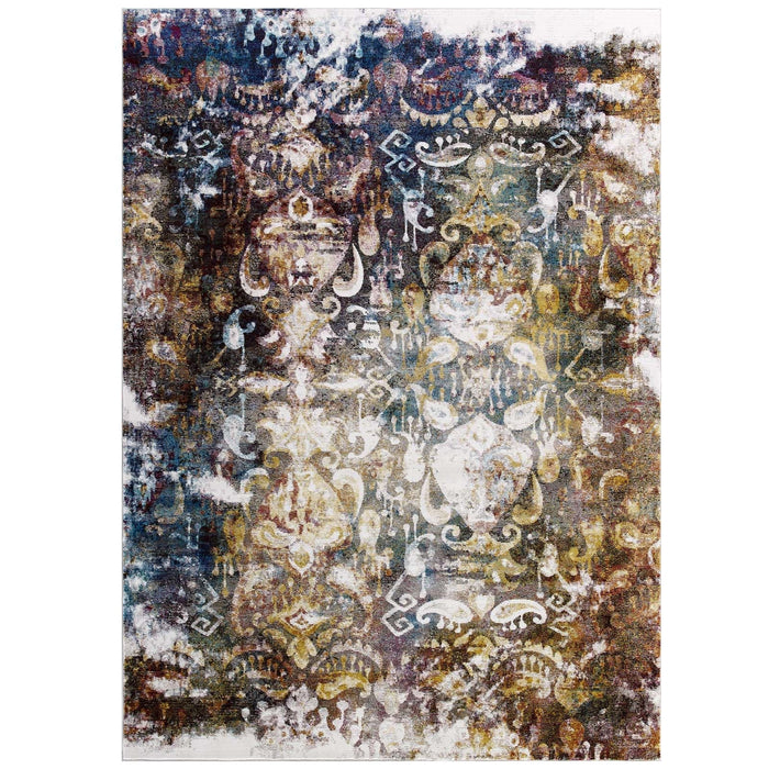 Rugs Success Jayla Transitional Distressed Vintage Floral Moroccan Trellis Area Rug -Free Shipping at Bohemian Home Decor