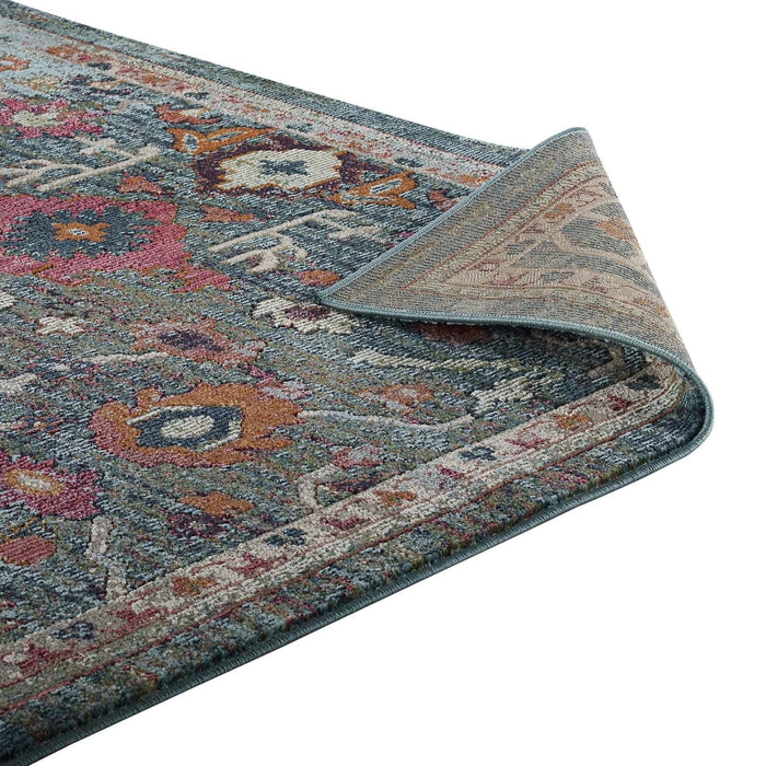 Tribute Every Distressed Vintage Floral Area Rug | Bohemian Home Decor