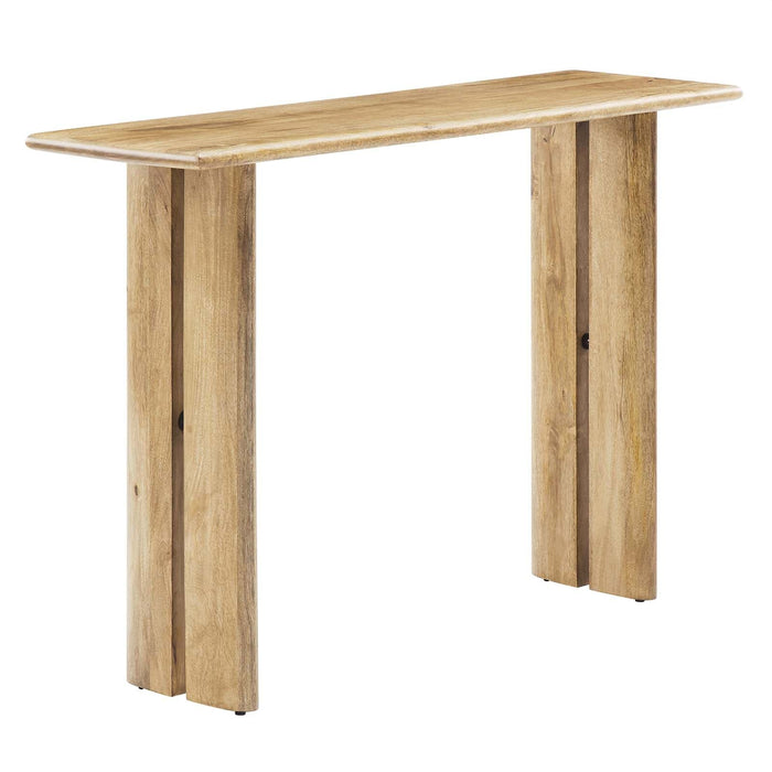 wood console table narrow - 1