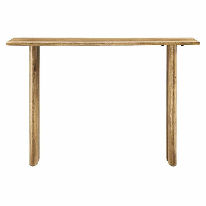 wood console table narrow - 4