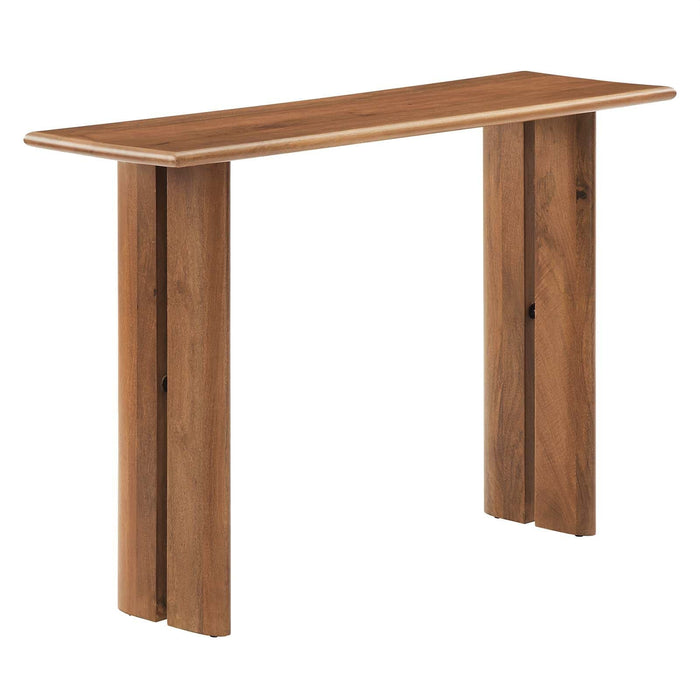 wood console table narrow - 8