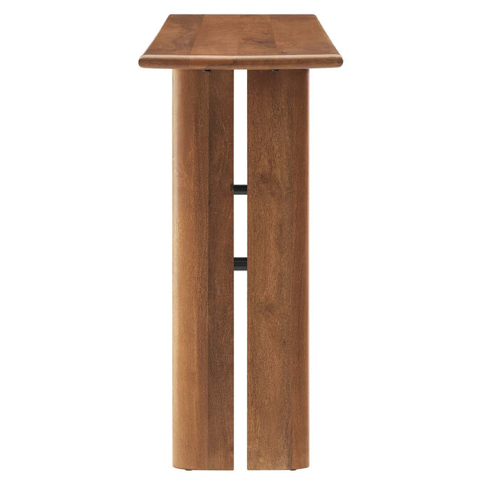 wood console table narrow - 10