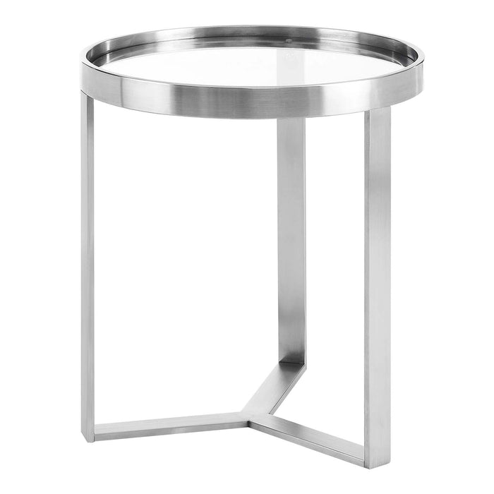 Side Table Relay Side Table Silver -Free Shipping at Bohemian Home Decor