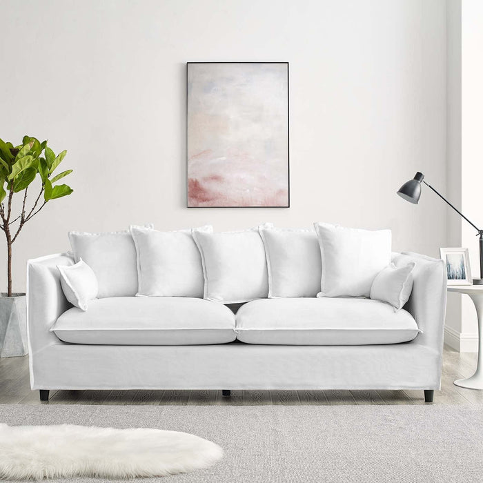 Avalon Slipcover Fabric Sofa | Bohemian Home Decor