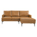 Evermore Right-Facing Vegan Leather Sectional Sofa | Bohemian Home Decor