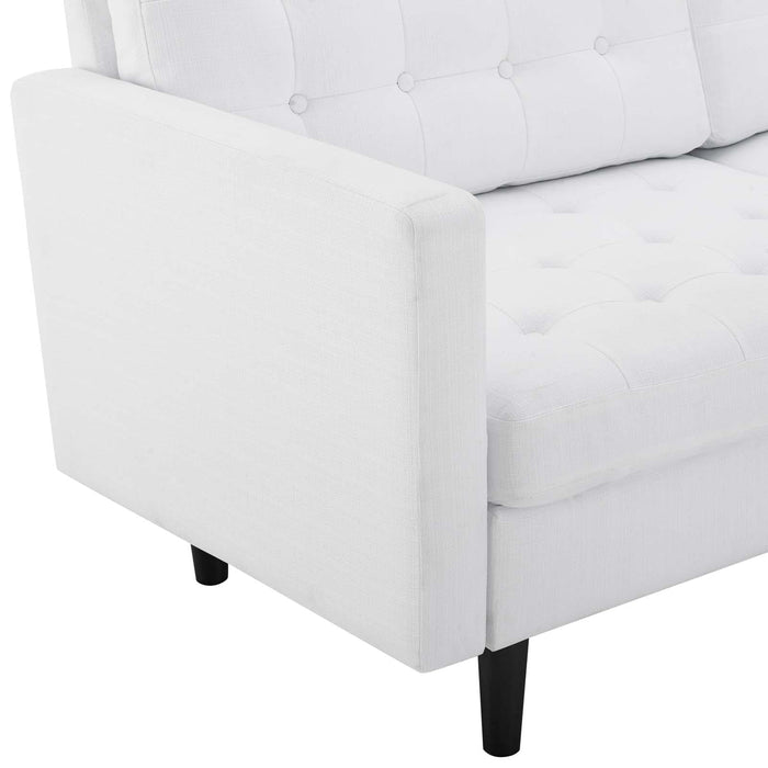 Sofa Exalt Tufted Fabric Sofa -Free Shipping by Bohemian Home Decor