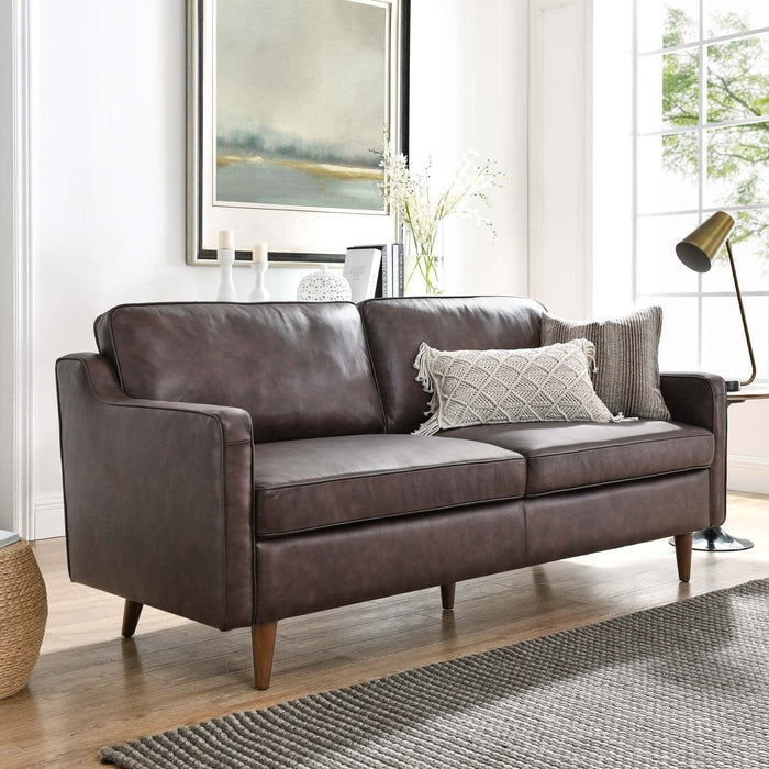 Impart Genuine Leather Sofa | Bohemian Home Decor