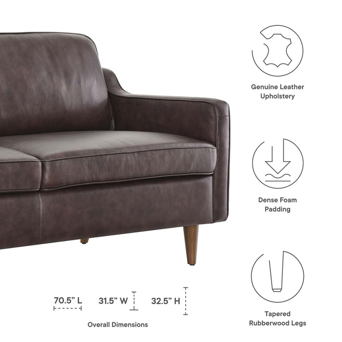 Impart Genuine Leather Sofa | Bohemian Home Decor