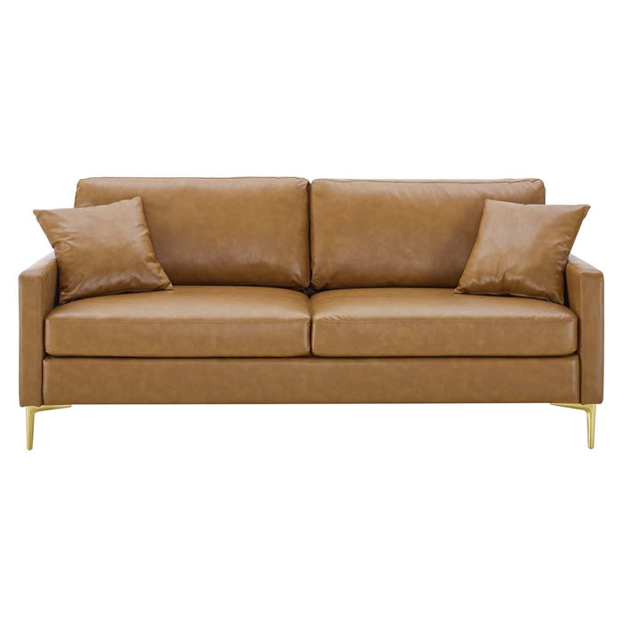 Juliana Vegan Leather Sofa | Bohemian Home Decor