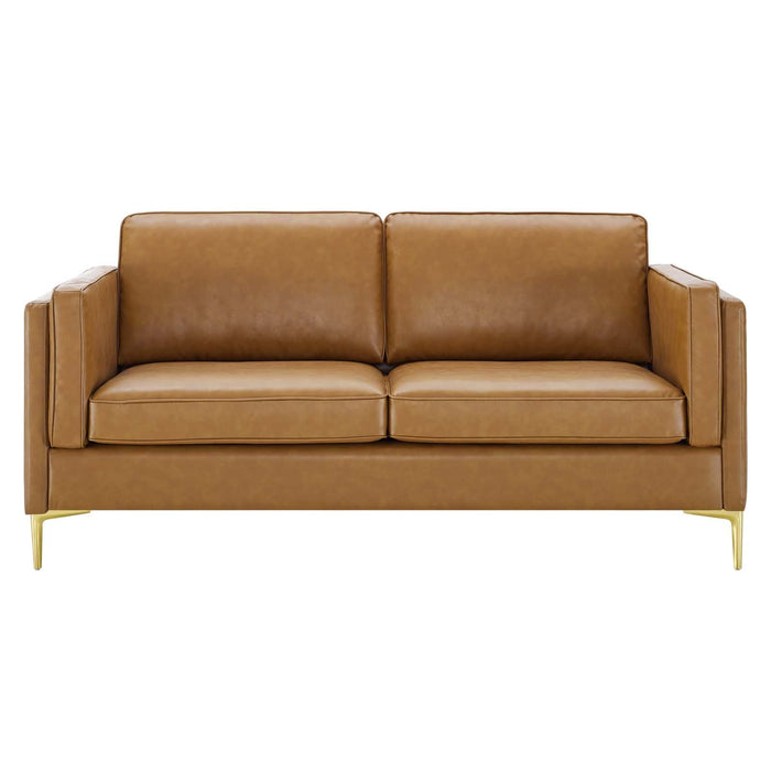 Kaiya Vegan Leather Sofa | Bohemian Home Decor