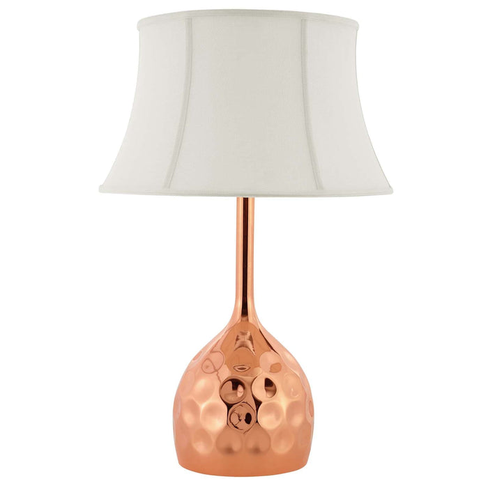 Dimple Rose Gold Table Lamp | Bohemian Home Decor
