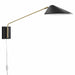 Wall Lamp Journey 24" Swing Arm Wall Sconce Black -Free Shipping at Bohemian Home Decor