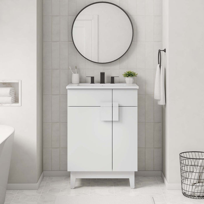 Miles 24” Bathroom Vanity Cabinet (Sink Basin Not Included)