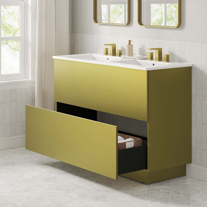 Quantum 48" Double Sink Bathroom Vanity