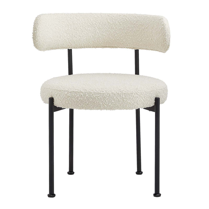 Albie Boucle Fabric Dining Chairs - Set of 2
