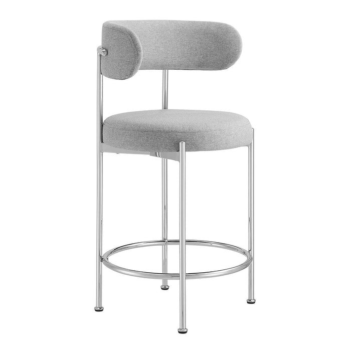 Albie Fabric Counter Stools - Set of 2