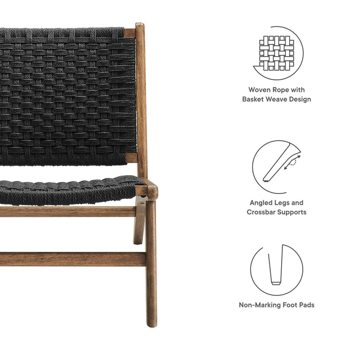 Saorise Wood Accent Lounge Chair