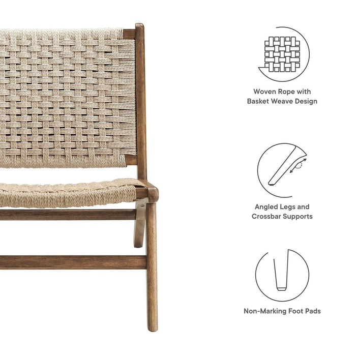 Saorise Wood Accent Lounge Chair