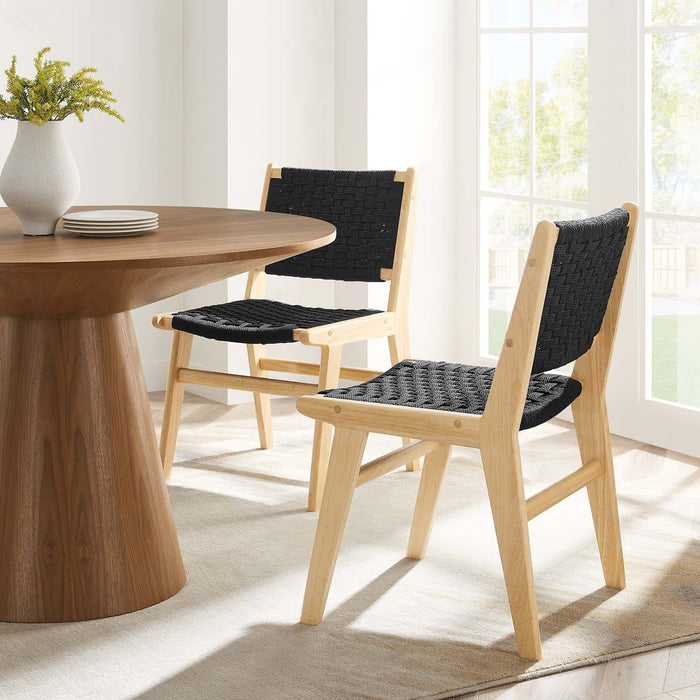 Saorise Wood Dining Side Chair Set of 2