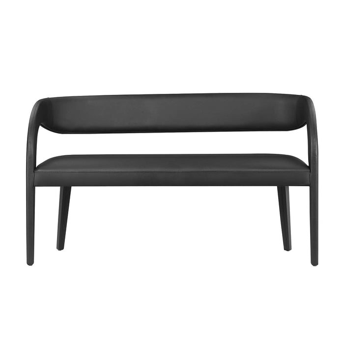 Pinnacle Vegan Leather Accent Bench