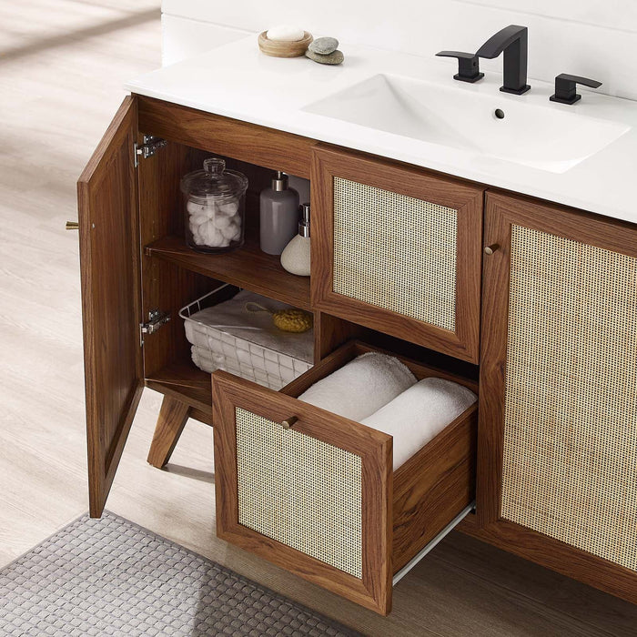 Soma 48” Single or Double Sink Compatible Bathroom Vanity Cabinet (Sink Basin Not Included)