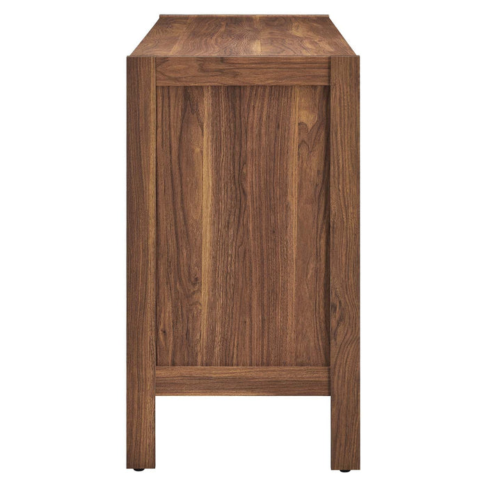 Capri 65" Wood Grain Sideboard Storage Cabinet