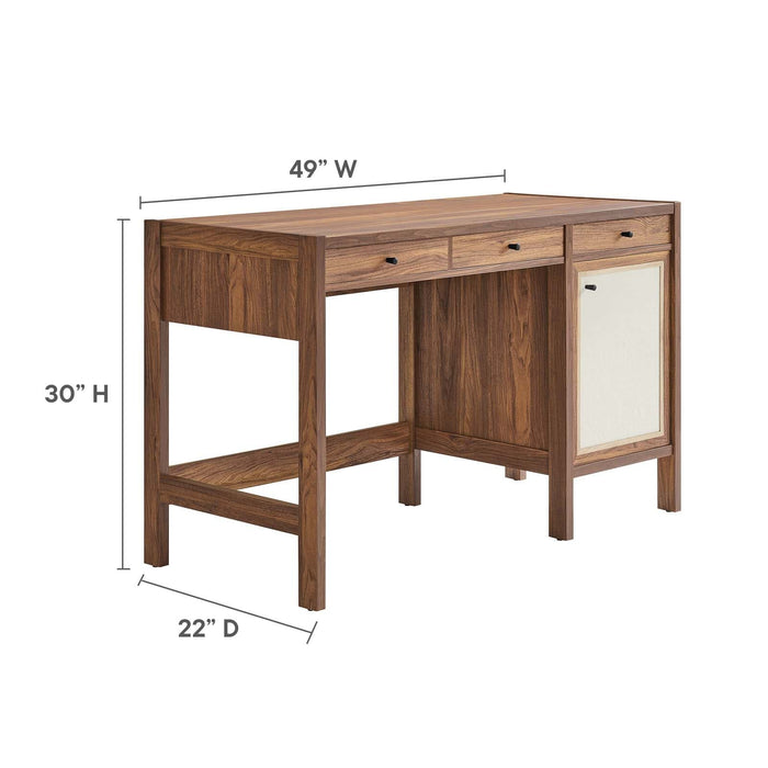 Capri 49" Wood Grain Office Desk