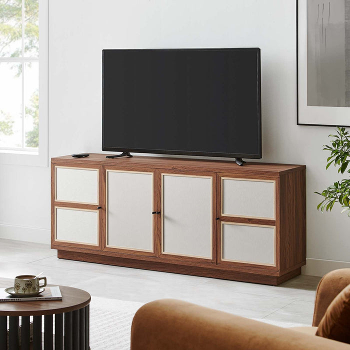 Capri 63" Wood Grain TV Console