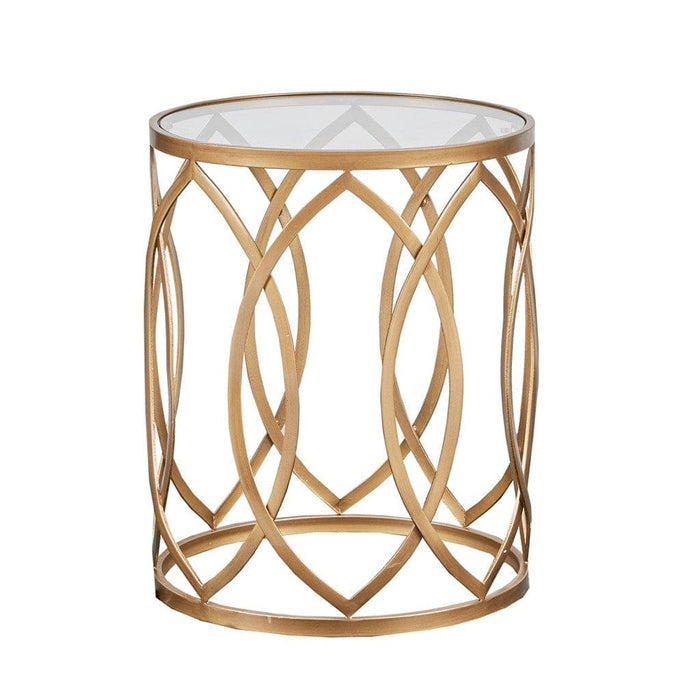 Arlo Metal Eyelet Accent Table | Bohemian Home Decor