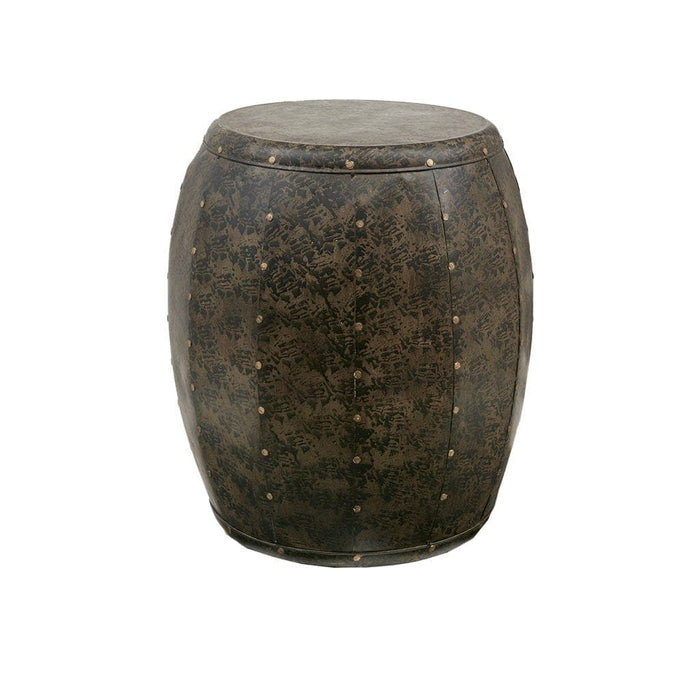 Cirque Metal Accent Drum Table | Bohemian Home Decor