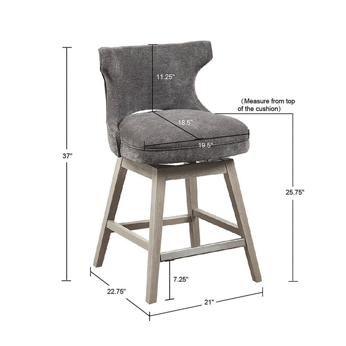 Emmett 25.75" Swivel Counter Stool | Bohemian Home Decor