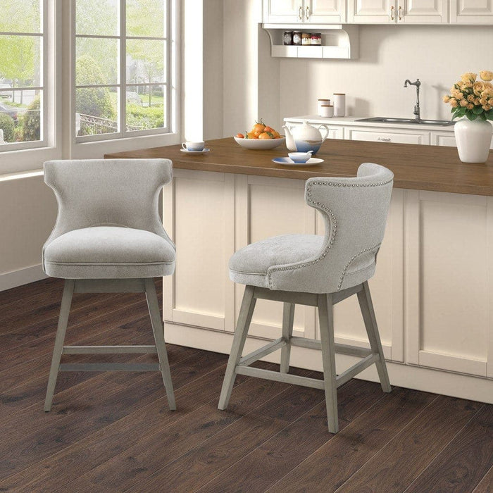 Emmett 25.75" Swivel Counter Stool | Bohemian Home Decor