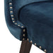Hancock High Wingback Button Tufted Upholstered 27" Swivel Counter Stool with Nailhead Accent | Bohemian Home Decor