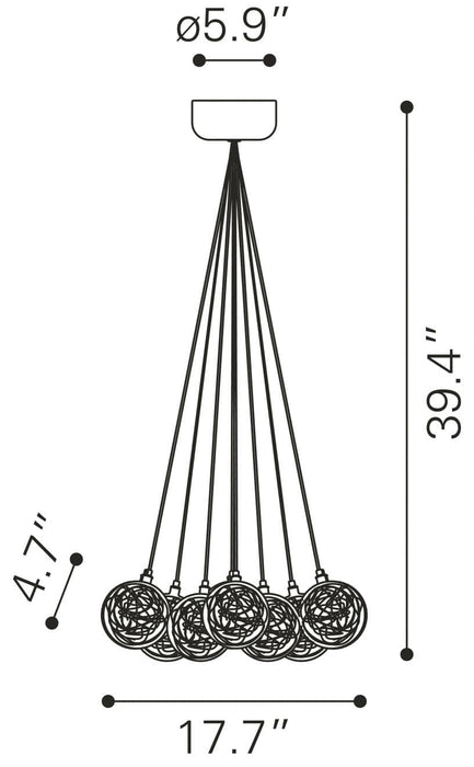 Cosmos Ceiling Lamp Clear | Bohemian Home Decor