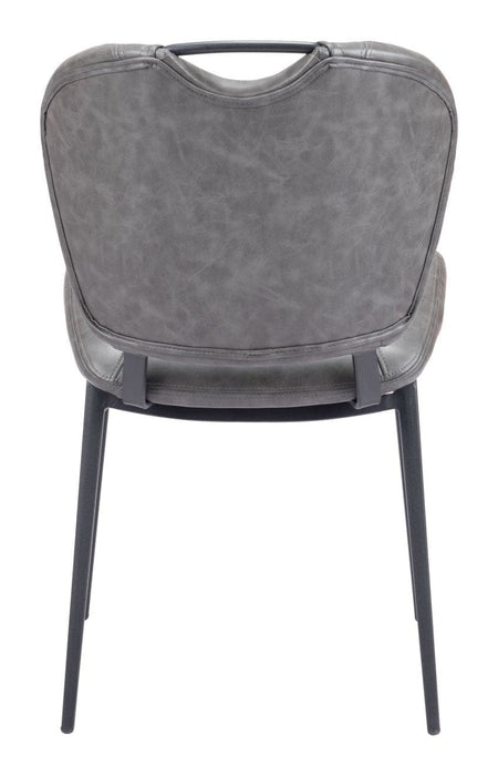 Dining Chair Terrence Dining Chair (Set of 2) Vintage Gray, Black -Free Shipping by Bohemian Home Decor