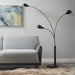 Archer 3-Light Adjustable Tiered Arc Metal Floor Lamp | Bohemian Home Decor