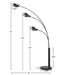 Archer 3-Light Adjustable Tiered Arc Metal Floor Lamp | Bohemian Home Decor