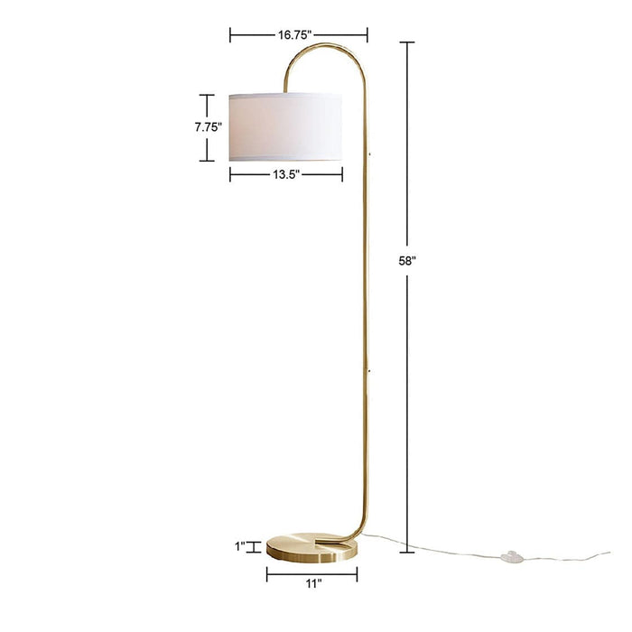 Attwell Arched Metal Floor Lamp | Bohemian Home Decor