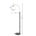 Bristol Arched Metal Floor Lamp with Frosted Glass Shade | Bohemian Home Decor