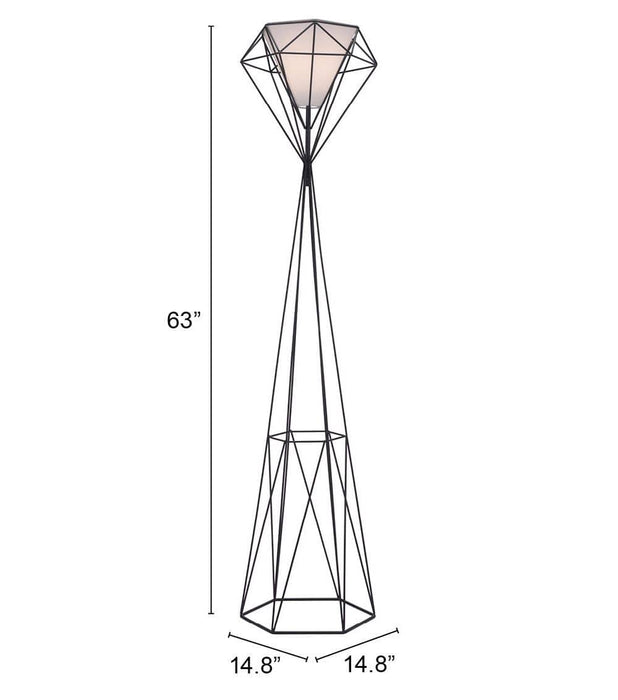 Delancey Floor Lamp Black | Bohemian Home Decor